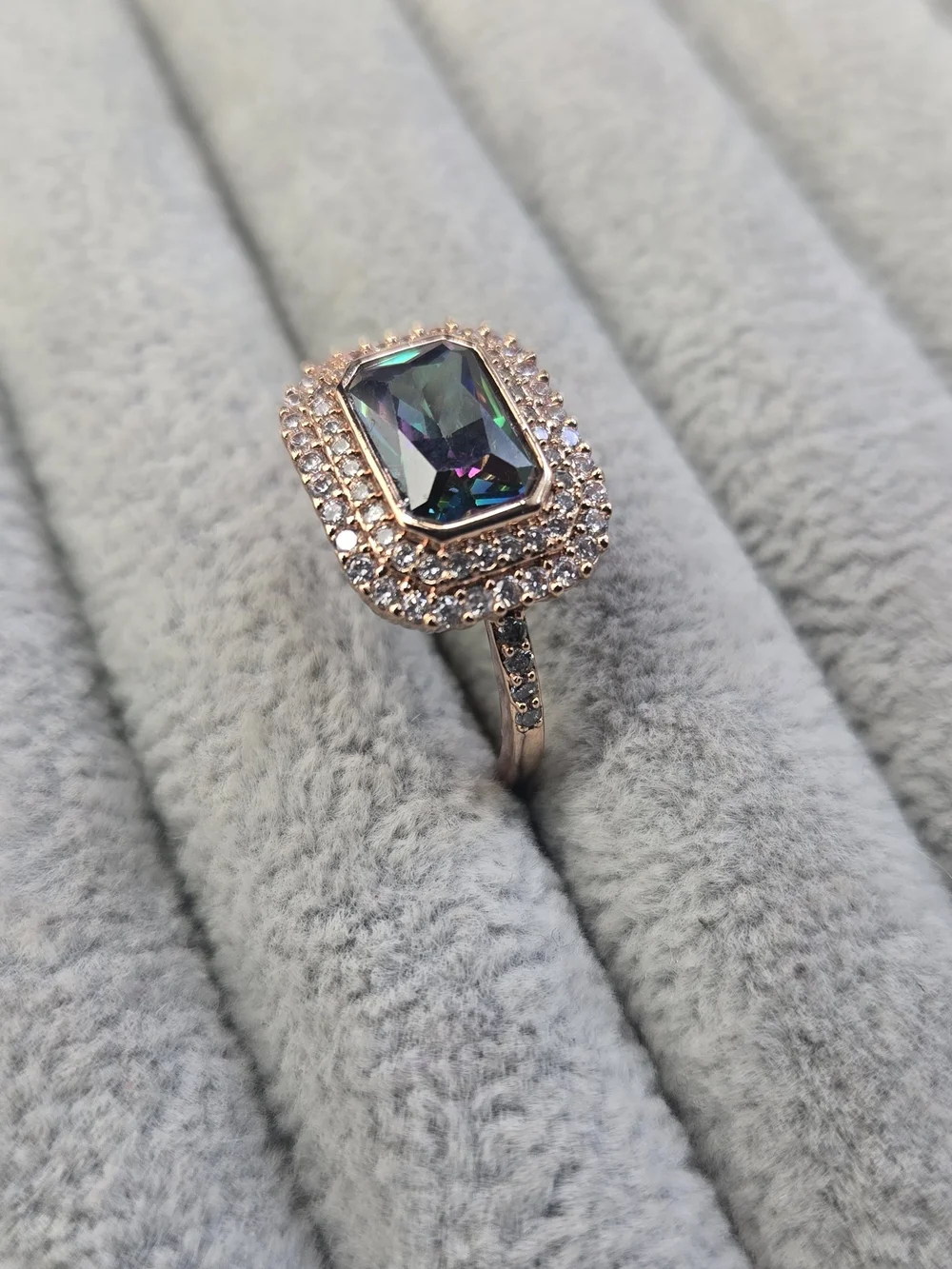 Size 8 Raimbow Topaz Imagine This RBP6387 June Rose Gold Plated Bomb Party